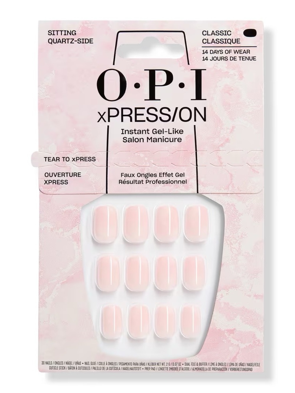 OPI xPRESS/ON Press-On Nails - Sitting Quartz-Side